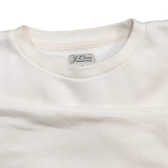 J. Crew Women’s Vintage Fleece Batwing Sweatshirt Natural - Picture 13 of 16